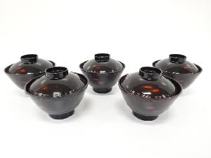 霞文　吸い物椀　5客揃